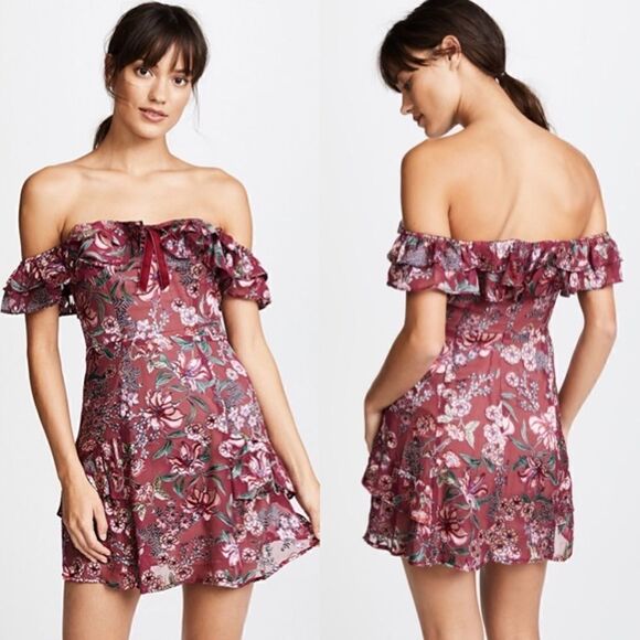 NWOT For Love & Lemons Flora Amelia Dress Medium - Picture 1 of 5